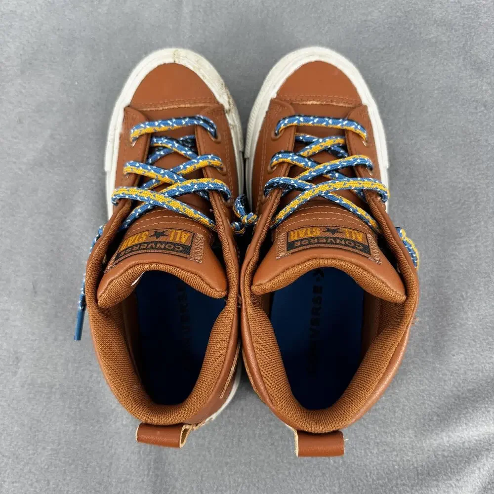 Converse All Star‎ Berkshire Mid Boot Junior 1 Brown Leather 668490C